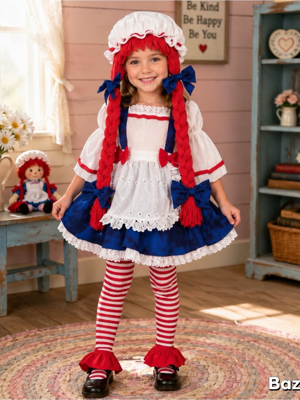 Sz 2-4 Raggedy Anne Rubies Rag Doll Girl Costume New